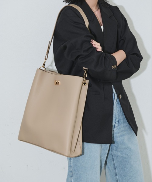 「Aunt Marie's」 2WAYバッグ FREE ベージュ レディース_画像6
