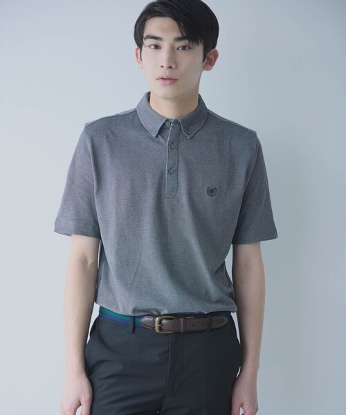 COMME des GARCONS&LACOSTE ポロシャツ Comme Des Garçons Shirt x Lacoste Asymmetric Cotton Polo Shirt