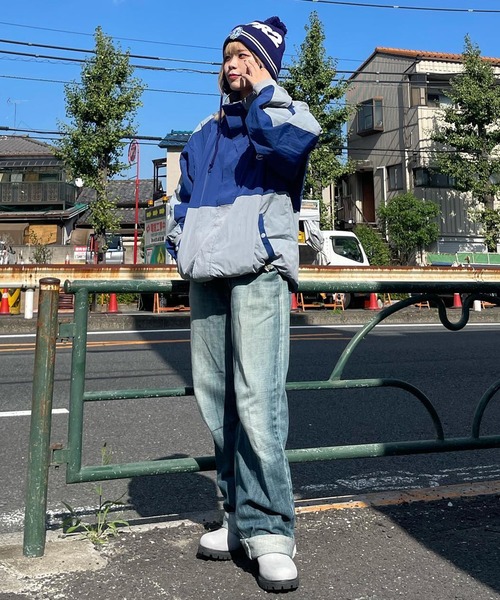 「Snap club」 ナイロンブルゾン M ブラック レディース_画像6