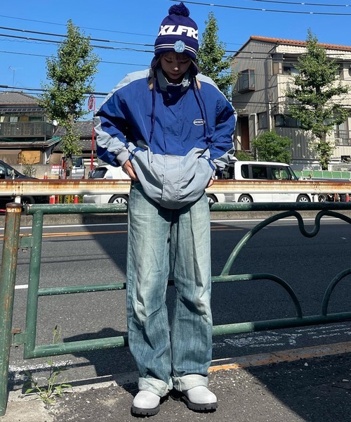 「Snap club」 ナイロンブルゾン M ブラック レディース_画像8