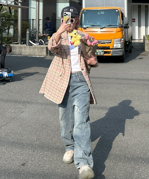 Alley Tokyo ワイドパンツ ジーンズ デニム デニムパンツ ちょっとだけ