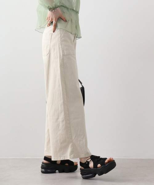 「atONE」 パンツ LL ベージュ レディース_画像4