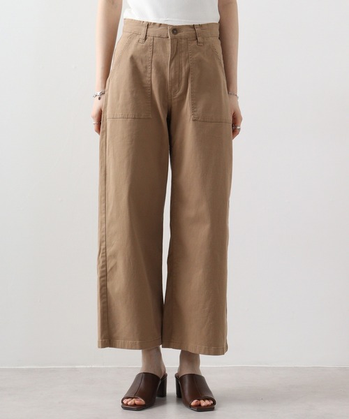 「atONE」 パンツ LL ベージュ レディース_画像6