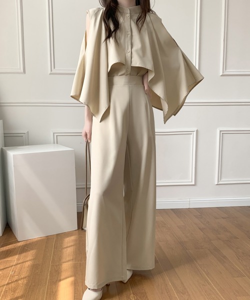 「ABITOKYO」 セットアップ M ベージュ レディース_画像8