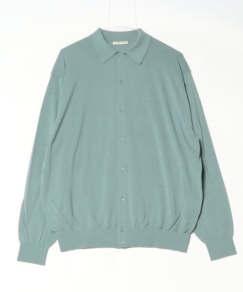 「UNITED ARROWS」 ニットカーディガン M ライム メンズ