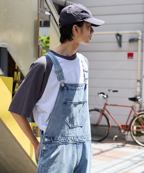 「WEGO」 オーバーオール SMALL スカイブルー メンズ_画像6