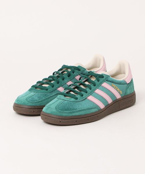 「adidas」 ローカットスニーカー 24.0cm グリーン レディース