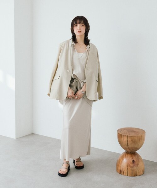 ブラウス シャツ 予約「a Nice」「涼しげなシアー感」リネンギャザーブラウス レディースの画像