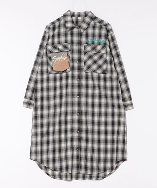 「Kahiko」 「SURF&Palms」シャツワンピース FREE オレンジ レディース_画像2
