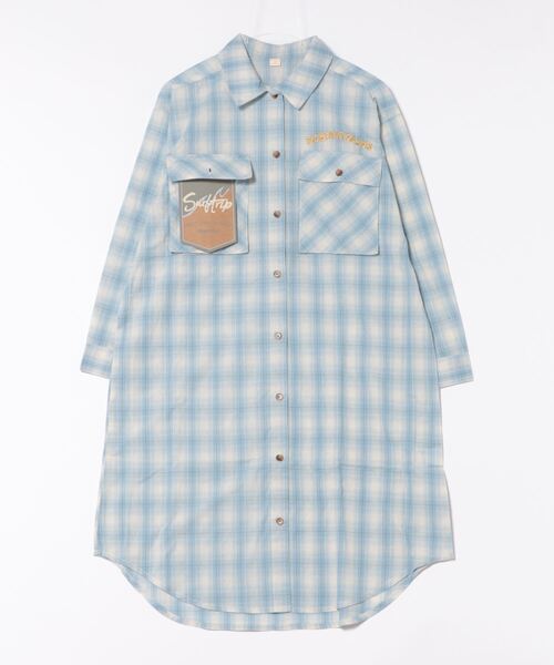「Kahiko」 「SURF&Palms」シャツワンピース FREE オレンジ レディース_画像3