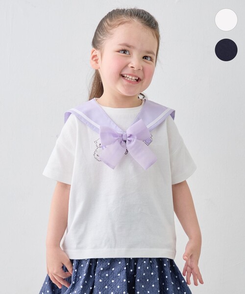 ANY（エニィ） tシャツ 「綿100%」ひんやり 2WAY セーラーTシャツ