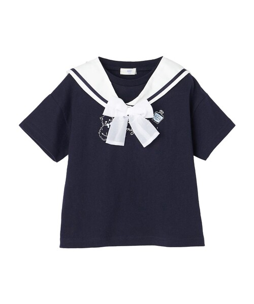 ANY（エニィ） tシャツ 「綿100%」ひんやり 2WAY セーラーTシャツ