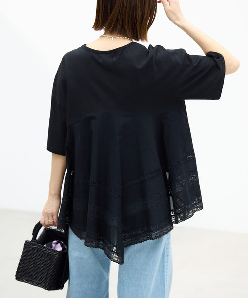 tシャツ AAYUSHI/アユーシ バックスカーフハーフスリーブトップス SGN08110 レディースの画像
