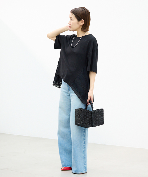 tシャツ AAYUSHI/アユーシ バックスカーフハーフスリーブトップス SGN08110 レディースの画像