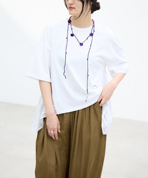 tシャツ AAYUSHI/アユーシ バックスカーフハーフスリーブトップス SGN08110 レディースの画像
