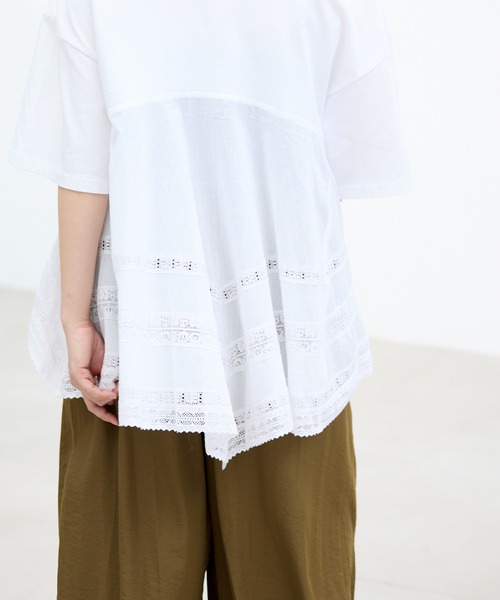 tシャツ AAYUSHI/アユーシ バックスカーフハーフスリーブトップス SGN08110 レディースの画像