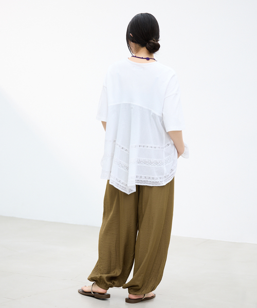 tシャツ AAYUSHI/アユーシ バックスカーフハーフスリーブトップス SGN08110 レディースの画像