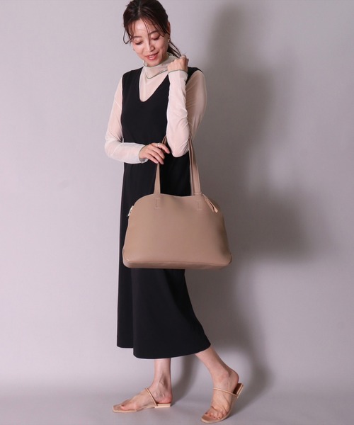 「Legato Largo」 トートバッグ ONE SIZE グレイッシュベージュ レディース_画像7