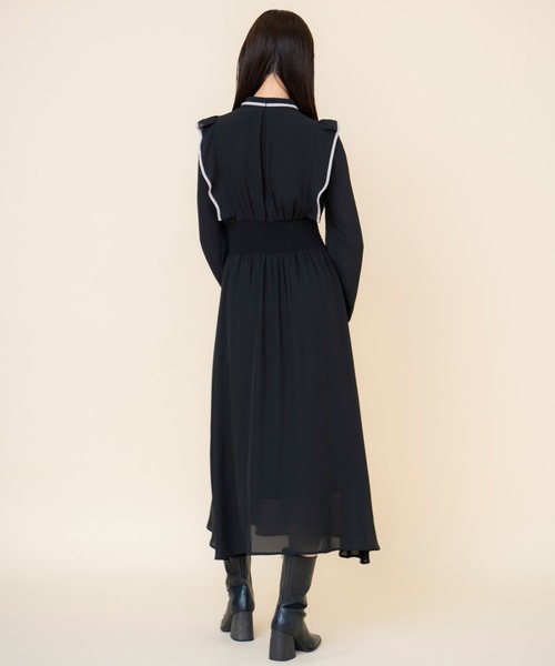 「REDYAZEL」 長袖ワンピース SMALL ネイビー レディース_画像4