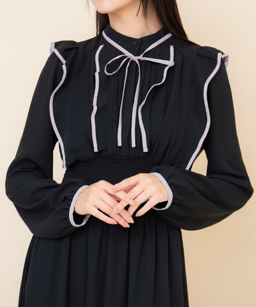 「REDYAZEL」 長袖ワンピース SMALL ネイビー レディース_画像6
