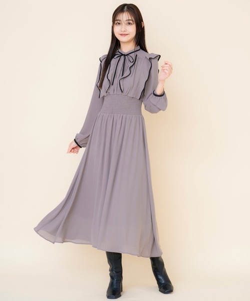 「REDYAZEL」 長袖ワンピース SMALL ネイビー レディース_画像9