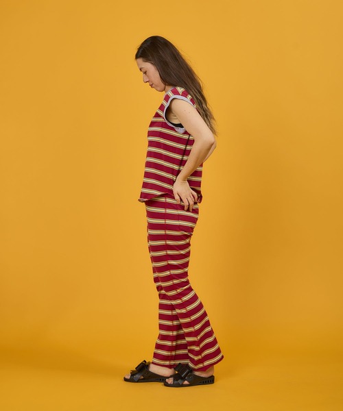 パンツ WALLA WALLA SPORT「ワラワラスポーツ」 - STRIPE FLARE PANT レディース メンズの画像