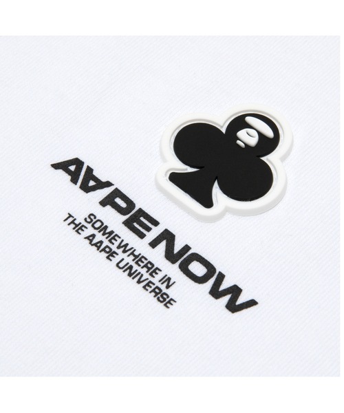 「AAPE BY A BATHING APE」 半袖Tシャツ LARGE ライトベージュ メンズ_画像8