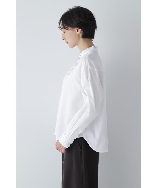 「human woman」 長袖ブラウス SMALL ホワイト レディース_画像7