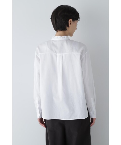 「human woman」 長袖ブラウス SMALL ホワイト レディース_画像8