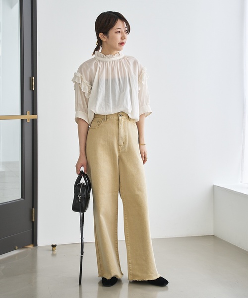 「LE TALON」 フラットパンプス 22cm ブラック×ブラック レディース_画像6