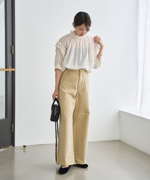 「LE TALON」 フラットパンプス 22cm ブラック×ブラック レディース_画像9