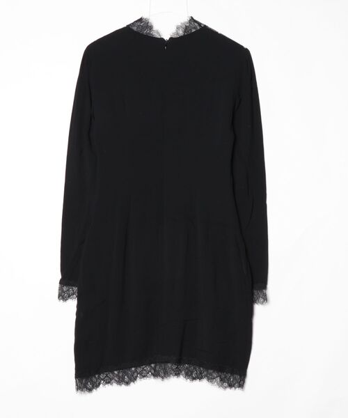 「CARVEN」 レース長袖ワンピース 38 ブラック レディース_画像2