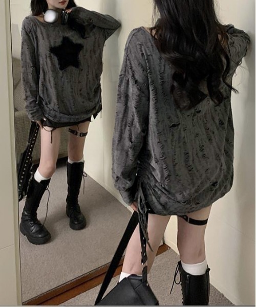 「NANEA」 長袖カットソー LARGE ブラック レディース_画像7