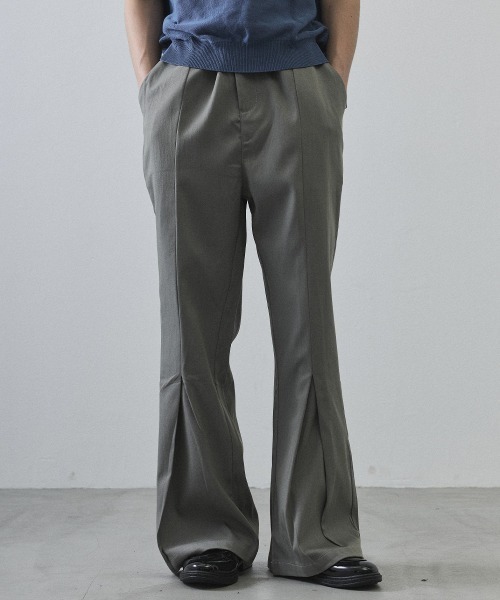 スラックス Front Slit Flare Slacks / フロントスリットフレアスラックス メンズ レディース | Shoowtime | 02