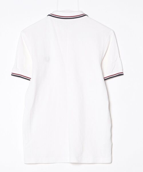 「FRED PERRY」 半袖ポロシャツ S ホワイト メンズ_画像2