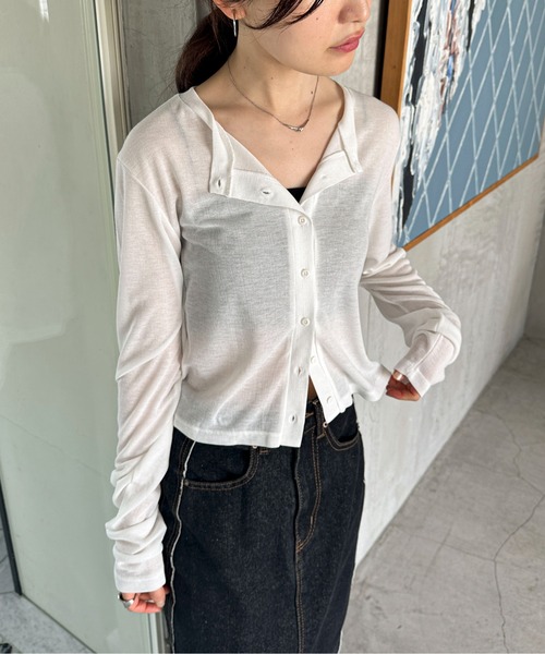 「feepur」 カーディガン MEDIUM ブラック レディース_画像7
