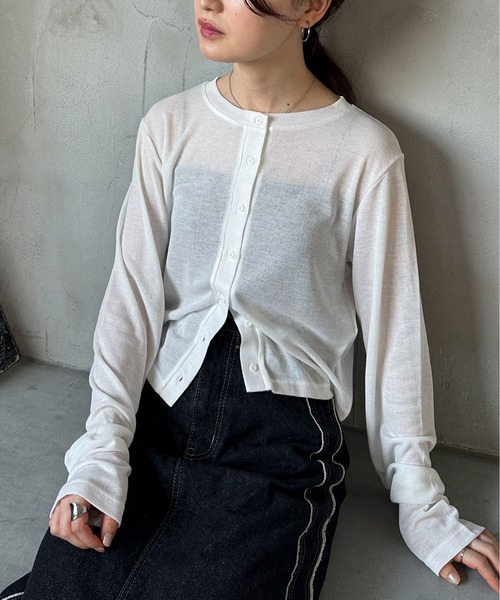 「feepur」 カーディガン MEDIUM ブラック レディース_画像9