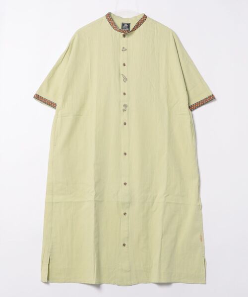 「KRIFF MAYER Lady's Collection」 半袖ワンピース MEDIUM ベージュ レディース_画像9