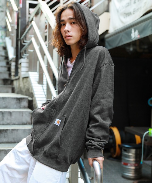 Carhartt ジップアップパーカー グレー M Carhartt（カーハート） ジップアップパーカー M チャコールグレー