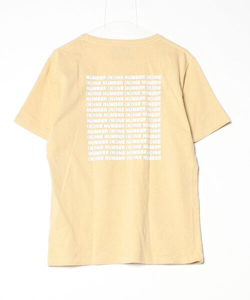 「NUMBER (N)INE DENIM」 半袖Tシャツ L イエロー メンズ_画像2