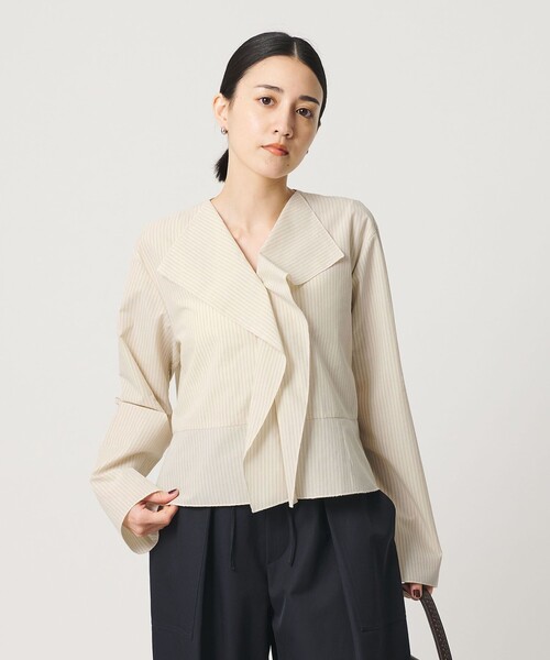 BEAUTY＆YOUTH UNITED ARROWS ブラウス シャツ ソリッド＆ストライプ 