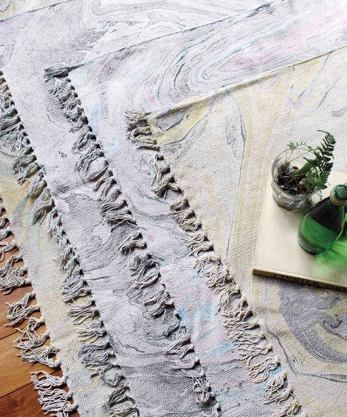 a.depeche（アデペシュ） ラグ ラグマット marble rug cloud gray 1400