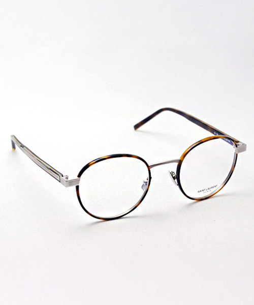 伊達メガネ メガネ 眼鏡 「SAINT LAURENT/サンローラン」ボストン メガネ SL125 002 メンズ レディースの画像