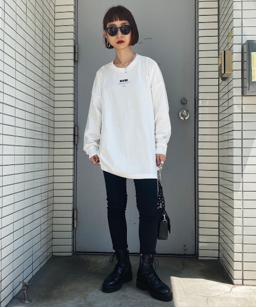 PAGEBOY（ページボーイ） tシャツ Tシャツ プチロゴBIGロンT /プリント