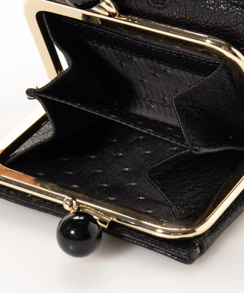 UNBILLION 財布 ペルケ perche / アクリル玉がま口3つ折り財布