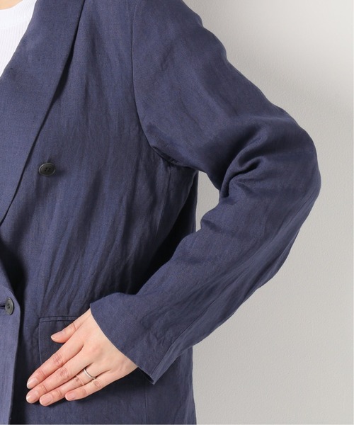 IENA LA BOUCLE ジャケット テーラードジャケット 麻シーチング