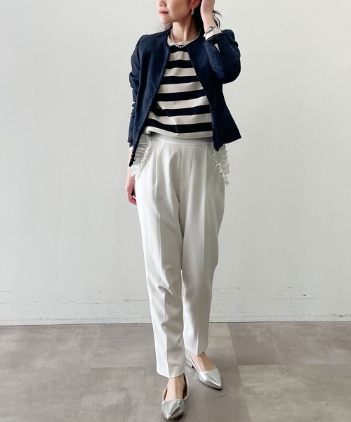 PICCIN（ピッチン） スーツ ファンシーツイードノーカラージャケット