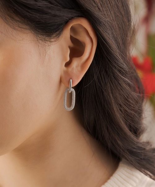 ピアス ビジューオーバルピアス レディース : ZOZOTOWN Yahoo!店