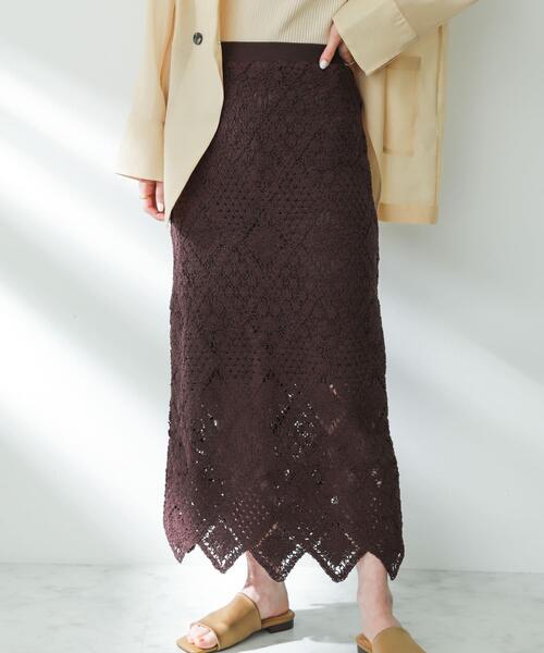 SENSE OF PLACE by URBAN RESEARCH ロング スカート クロシェナロー