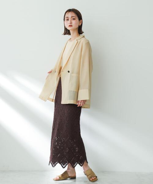 SENSE OF PLACE by URBAN RESEARCH ロング スカート クロシェナロー